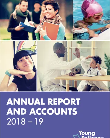 Young Epilepsy Annual Report 18-19 cover