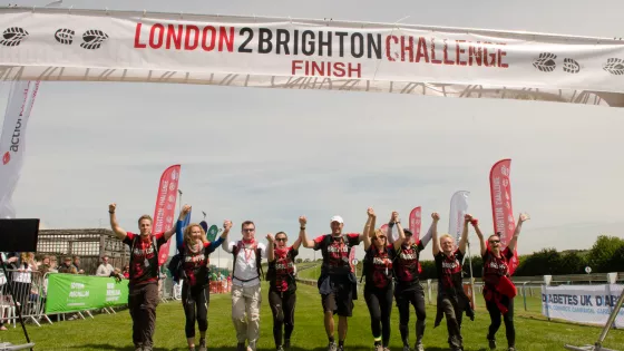 London 2 Brighton finish line