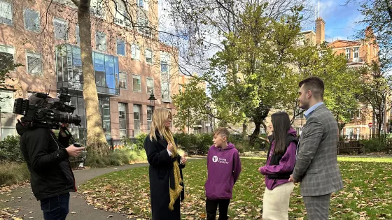 BBC The One Show young people with Edith Bowman