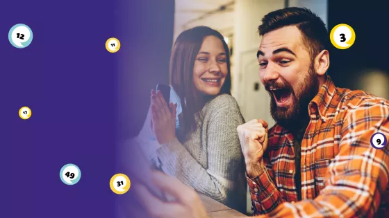 A couple celebrates winning the Young Epilepsy Lottery