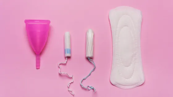 period pads and tampons