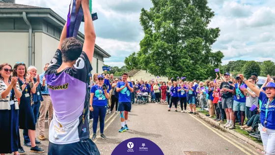 Zac completes his mammoth running challenge for Young Epilepsy