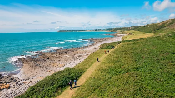 View of Gower peninsula coastline