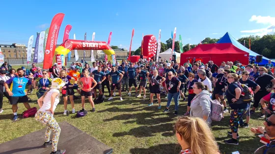 London Summer walk Start Line