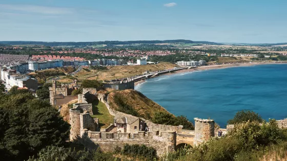 View of North Yorks coast