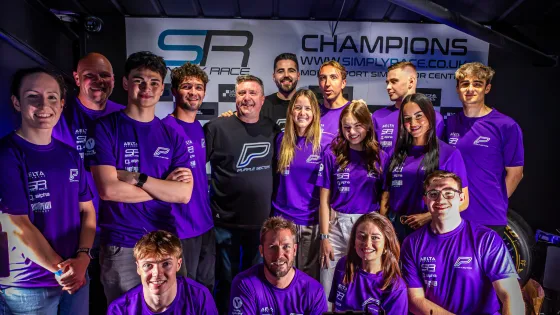 A group of young people gather for Purple Sectors.