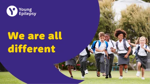 A slide from the 'We are all different' KS1 5-7 years school assembly