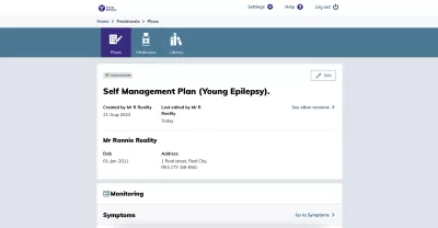 self management plan