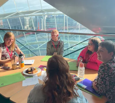 young people at table