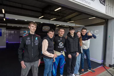 Meeting drivers and and exploring the paddock