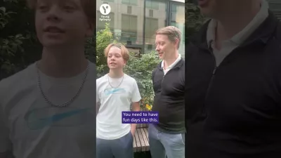 A young man says 'you need to have fun days like these' with his father regarding a bowling event.