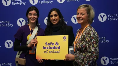 Claire Coutinho MP and Ellie Griffiths with YVN member