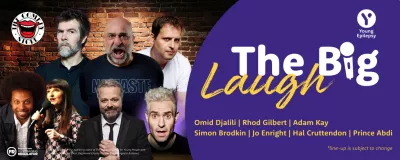 A banner shows several comedians with the words 'The Big Laugh'.