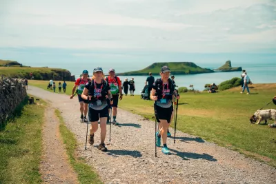 Walkers on the Gower Peninsula