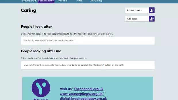 my epilepsy screenshot