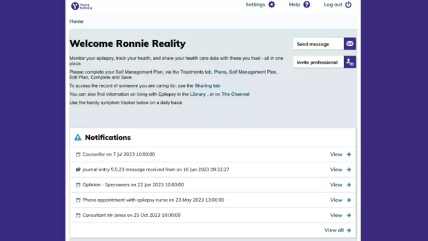 my epilepsy screenshot