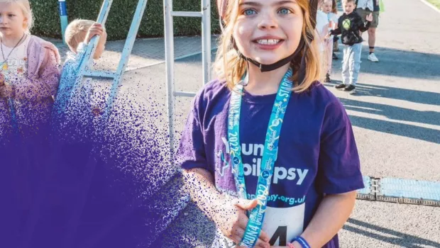 Young girl fundraising for Young Epilepsy