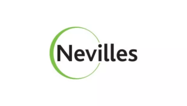 The Nevilles logo is the word with a green circle around the first three letters.