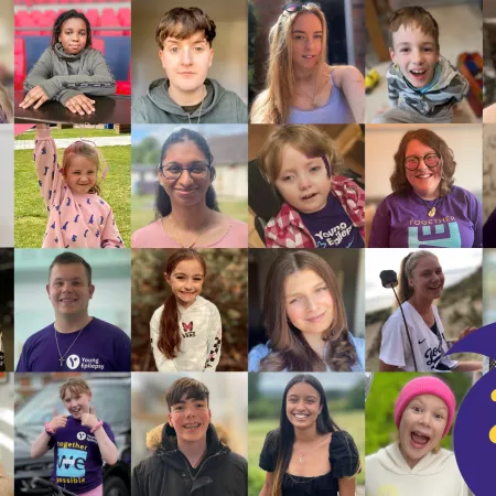 23 faces - 23 young people are diagnosed with epilepsy every day