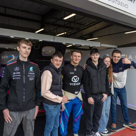 Meeting drivers and and exploring the paddock