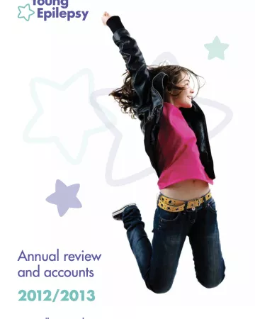 Young Epilepsy Annual Report 12-13 cover