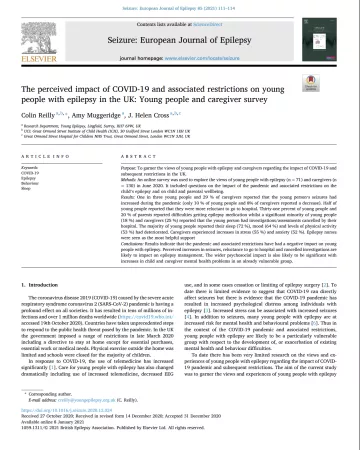 A report details the perceived impact of COVID-19.
