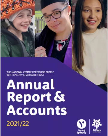 Pictures of three young people appear on the Annual report and accounts 2021-2022 cover.