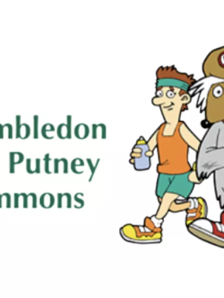 Cartoon runner and womble