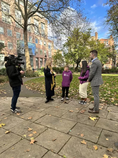 BBC The One Show young people with Edith Bowman