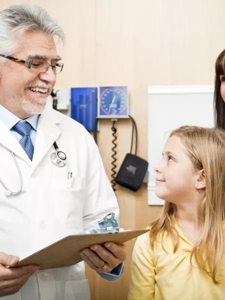 doctor and young girl patient