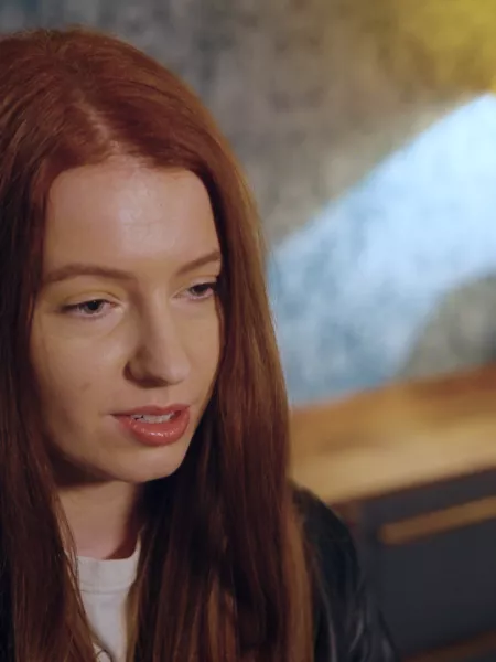 Young girl looking sad