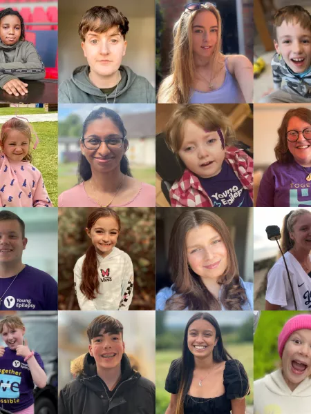 23 faces - 23 young people are diagnosed with epilepsy every day