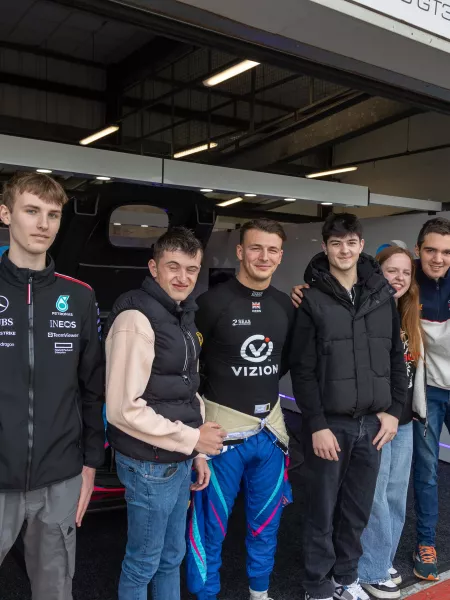 Meeting drivers and and exploring the paddock