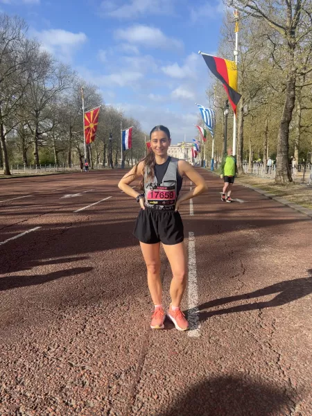 Women posing in running gear
