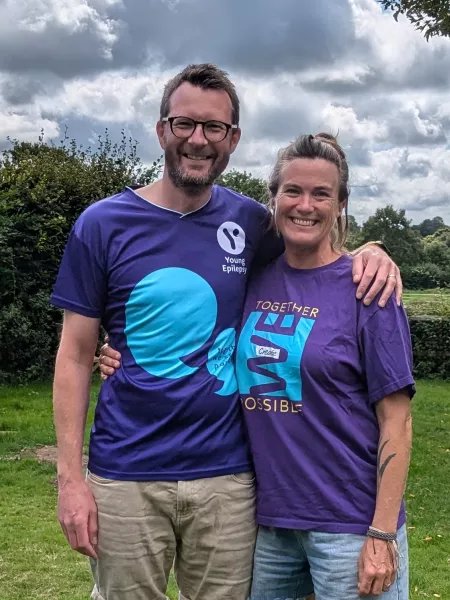 Smile friends in Young Epilepsy tshirts